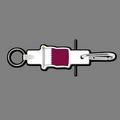 4mm Clip & Key Ring W/ Full Color Flag of Qatar Key Tag